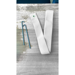 Разметка площадки для бадминтона 13.4х6.1м - белый (ленты)