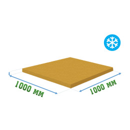 Резиновое покрытие 1000x1000x6мм для холодных помещений - Ice