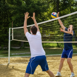 Сетка волейбольная KV.Rezac d=2,0 (Белая с тросом)